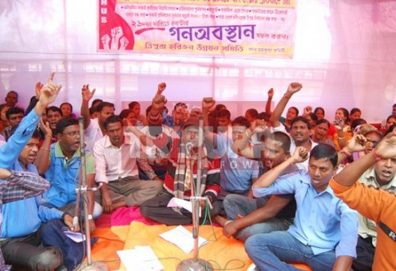 Tripura Harijan Samiti staged 4 hrs demonstration 